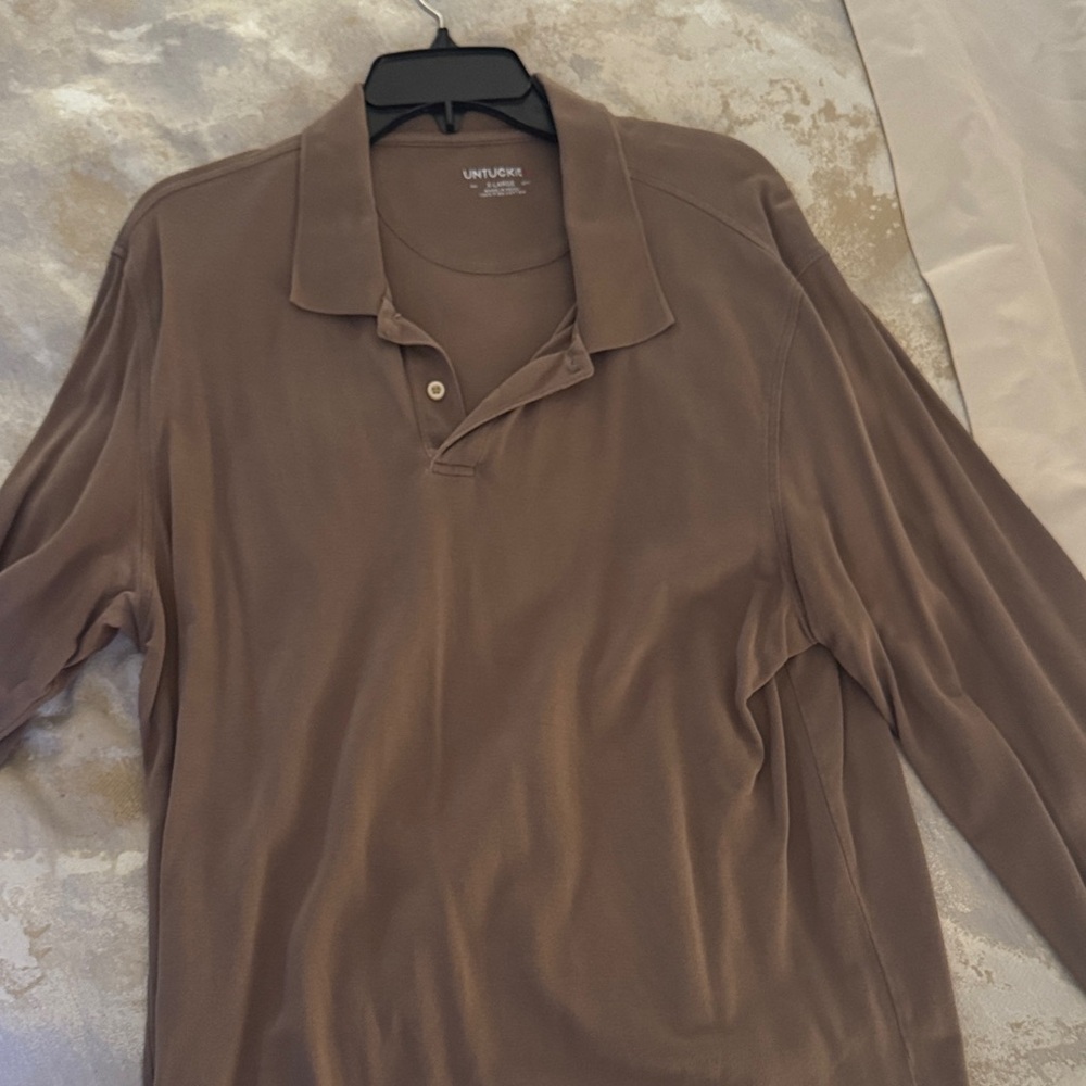 UNTUCKit Men's Taupe Polo Shirt